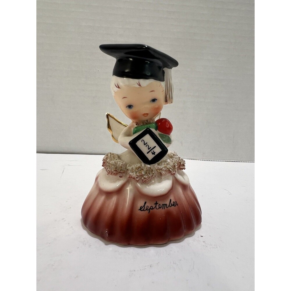 Vintage 1955 NAPCO September Angel Bell S1307I Birthday Graduation Back School